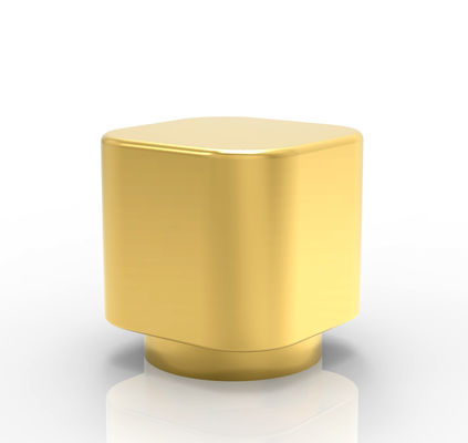 ออกแบบฝาขวดน้ำหอม Zamak สีทองที่กำหนดเองสำหรับ Fea15 neck