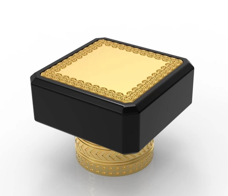 ซื้อ ฝาขวดสี่เหลี่ยมความงามสูงชุบทองชุบ OEM รับสีทั้งหมด online manufacture
