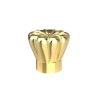 ซื้อ ฝาขวดน้ำหอมหรูหราโลหะสีทองเงา Zamac แขวนชุบ online manufacture