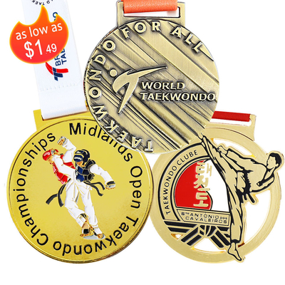 ซื้อ Marathon Running Custom Metal Sport Medal โลหะผสมสังกะสี 3D Gold Award online manufacture