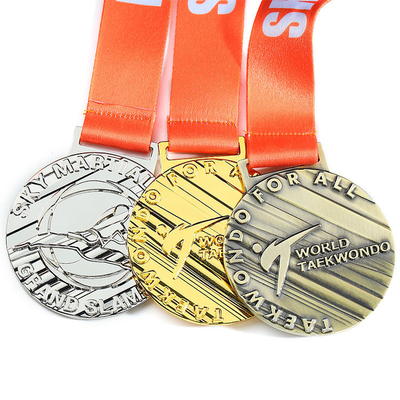 ซื้อ OEM Zinc Alloy 3D Gold Award Marathon Running Custom Metal Sport Medal online manufacture