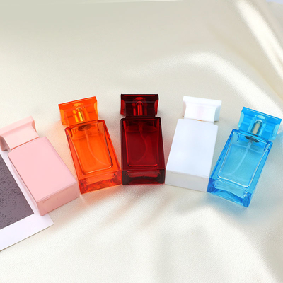 ซื้อ ผู้ผลิตขายส่งขวดน้ำหอม, ขวดแก้วใสทรงสูงสีขาวทรงเหลี่ยม, บรรจุภัณฑ์เครื่องสำอาง online manufacture