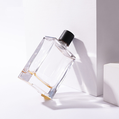 ซื้อ 100ml Creative Perfume Bottle Glass Bottle with zamzk plastic cap Square Spray Empty Bottles Portable Cosmetic Bottle online manufacture