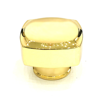 ซื้อ ฝาขวด Zamak โลหะอลูมิเนียมสีทองเงาธรรมดา online manufacture