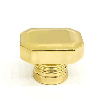 ซื้อ โลหะผสมสังกะสีคลาสสิกชุบทองทรงสี่เหลี่ยมผืนผ้า ฝาขวดน้ำหอม Zamak โลหะ online manufacture