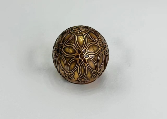 ซื้อ สวยงามกลมทองคําเก่า Zamak กล่องน้ําหอม ผสมซิงก์ กล่องน้ําหอม กล่องปิด online manufacture