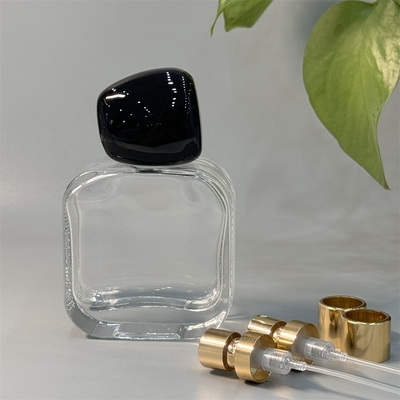ซื้อ Black Pebble Zamak Perfume Cap และกระปุกกระปุกที่กําหนดเองสําหรับบรรจุน้ําหอมหรู online manufacture