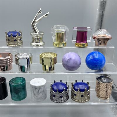 ซื้อ ABS Plastic Perfume Bottle Cap with 15MM Port Size and Maximum Continuous Temperature 150 °F for Cosmetics Application online manufacture