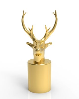 ซื้อ Zinc alloy deer head animal perfume cover Golden perfume cap online manufacture