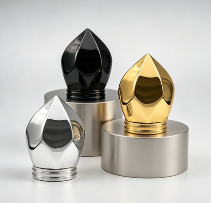 ซื้อ ซิงค์สลัดหอม Cap FEA15 แดมอนด์มีลักษณะกระดุมทรงกระดุม Luxury Electroplated หอมขวด ใบปิด Custom Logo OEM ODM การผลิตออนไลน์