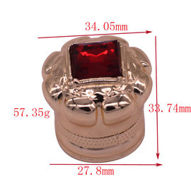 ซื้อ ตกแต่งเพชรแฟชั่น Zamak หมวกน้ำหอมที่กำหนดเองฝาขวดน้ำหอม online manufacture