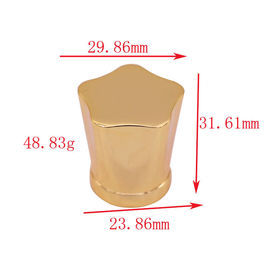 ซื้อ SGS ดอกไม้ฝาโลหะผสมสังกะสีน้ำหอม Zamac ฝาครอบน้ำหอมโลหะขวดแก้วคอ online manufacture