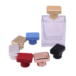 ซื้อ ฝาขวดน้ำหอมสี่เหลี่ยมออกแบบ Zamac ทองโลหะผสมสังกะสีขวดน้ำหอม online manufacture