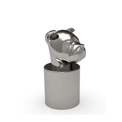 ซื้อ ออกแบบหัวสุนัข Zamak เหนือฝาขวดน้ำหอมสำหรับ FEA 15 ขวด online manufacture