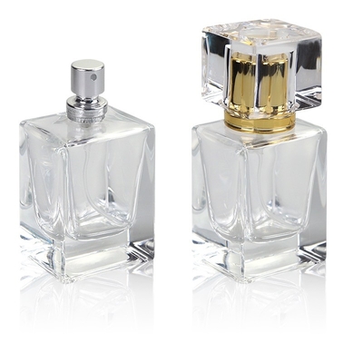 ซื้อ ขวดแก้วน้ำหอมทรงสี่เหลี่ยมผืนผ้า 30ml Frosted Transparent Luxury online manufacture