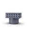 Electroplate Zinc Alloy Square Zamak Perfume Caps for 15mm Necks