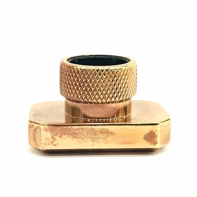 ฝาขวดน้ำหอม zamak โลหะทรงสี่เหลี่ยมผืนผ้า