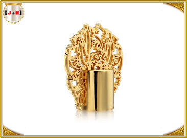 Peacock Shape Electroplate 3D Drawing Zamac Perfume Cap
