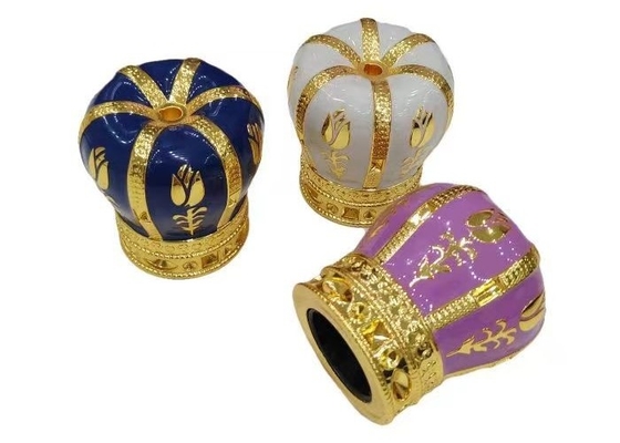 สีสันที่กําหนดเอง การโยน Zamak กลิ่นหอม Caps หรูหราสกัดซีนกกลิ่นหอม