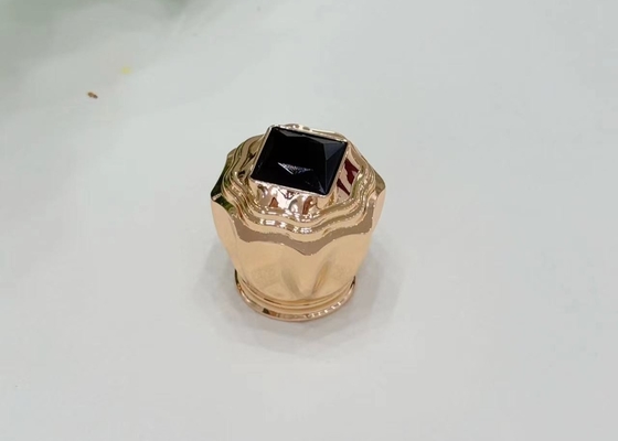 ราคาหรู ดําเพชรปิด Zamak กล่องน้ําหอมสําหรับกล่องหอมอลังการ