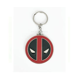 พวงกุญแจโลหะเป็นมิตรกับสิ่งแวดล้อมขนาดเล็ก 3d มาร์เวลฮีโร่ Deadpool สำหรับของขวัญเด็ก