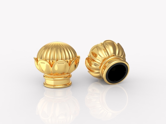 หมวกน้ําหอม Zamak ที่เป็นมิตรต่อสิ่งแวดล้อมแบบกําหนดเองในสไตล์ต่าง ๆ สําหรับบรรจุภัณฑ์ที่ยั่งยืน