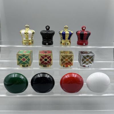 กล่องหอมสีดํา/ทองคําแท้ Zamak Caps สําหรับคอขวดมาตรฐาน