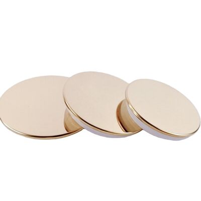 โรงงานสุดยอด Zamac กระปุกเทียนที่มีปิดเทียนโลหะ ทอง สังกะสีสับสนธิโลหะปิดกระปุก & ปิดสําหรับเทียน