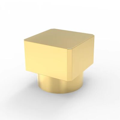 โลโก้ที่กําหนดเอง Premium Glossy Gold Square-Shaped Cap Cap หอมหอมสําหรับ Fea 15 กระจกน้ําหอมแก้ว คอ