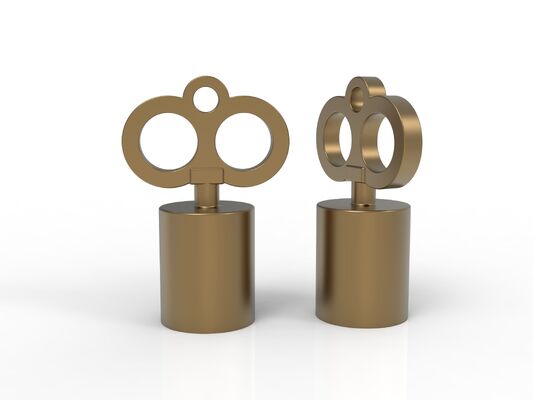 โรงงาน ดีไซน์ใหม่หรูหรา คุณภาพสูง ปุ่มทรงกุญแจ Zamac กระปุกขวดน้ําหอมกระจ่าง