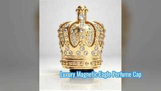 หมวกน้ำหอมแม่เหล็ก Eagle Wing หรูหราชุบทอง