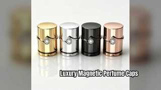 หมวกน้ำหอม Magnetic Zamac สุดหรูพร้อมพลอยเทียม